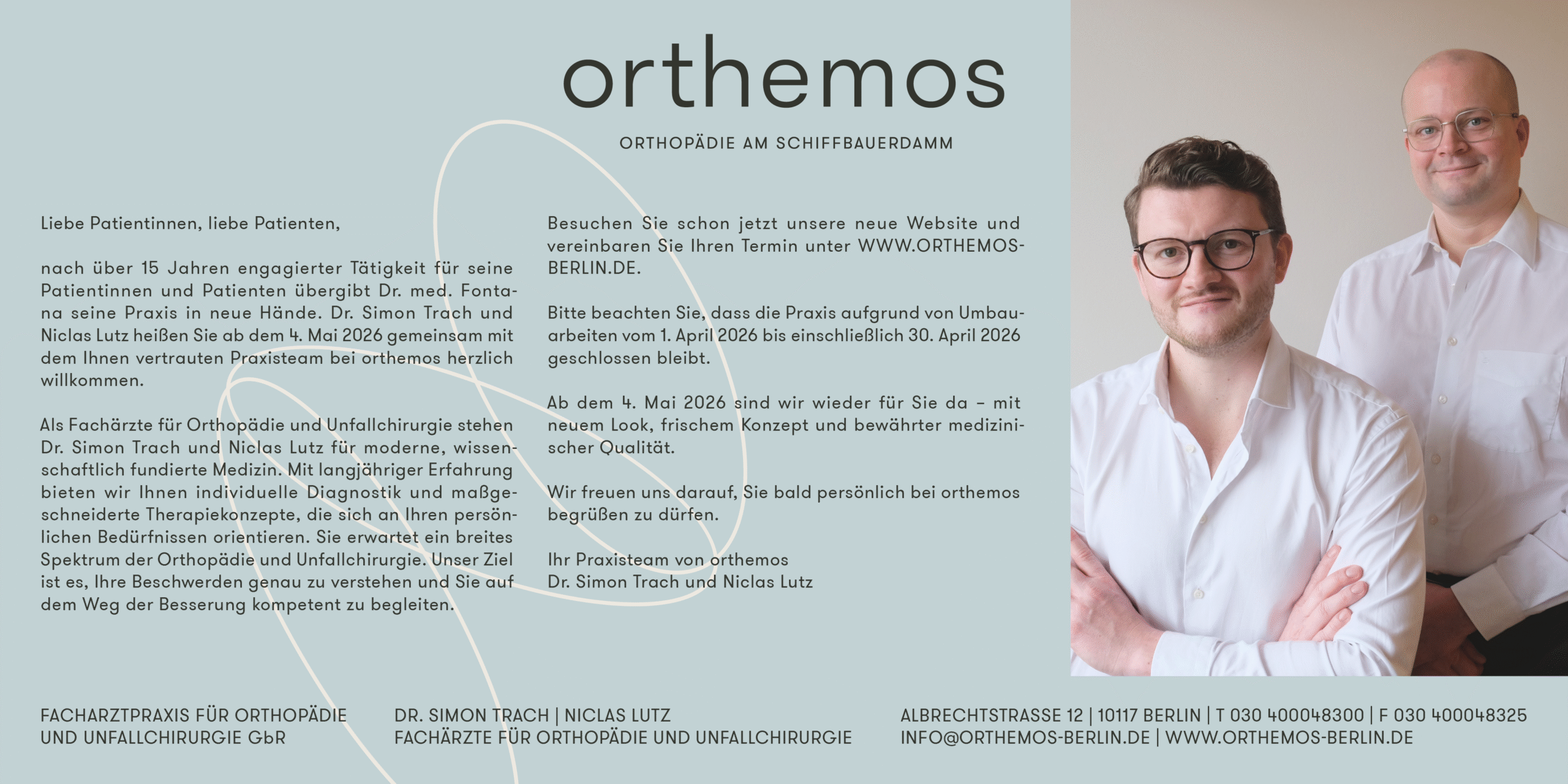 Information, neue Praxisinhaber